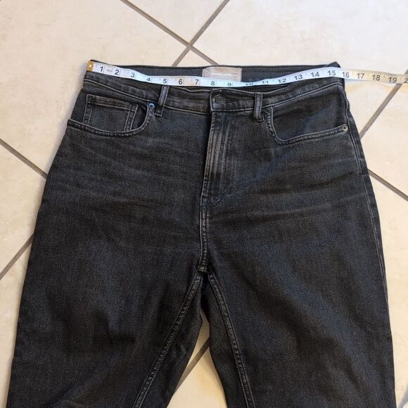 Everlane The Cheeky Jean Black Japanese Denim Cotton Size 29 Crop - Picture 6 of 9